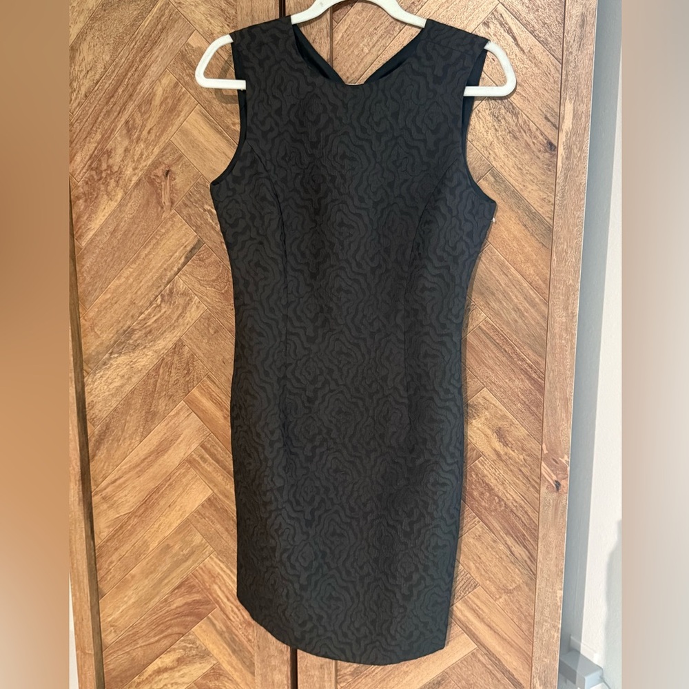 Zara Black Textured Dress